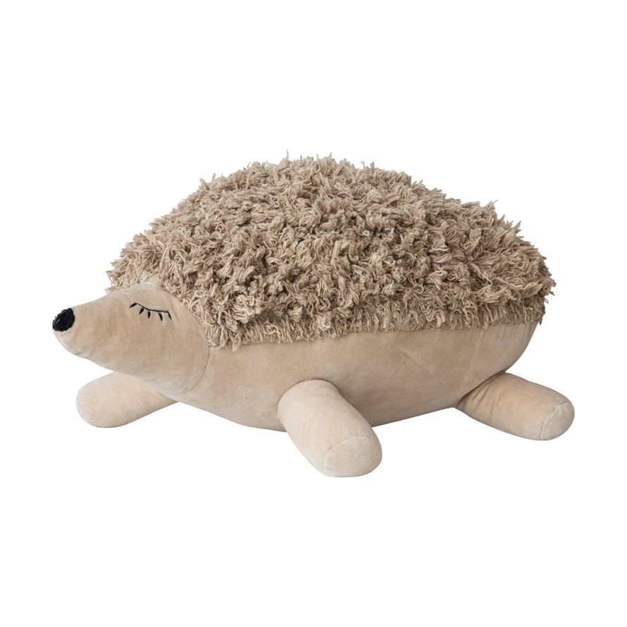 Velvet Tufted Brown Hedgehog