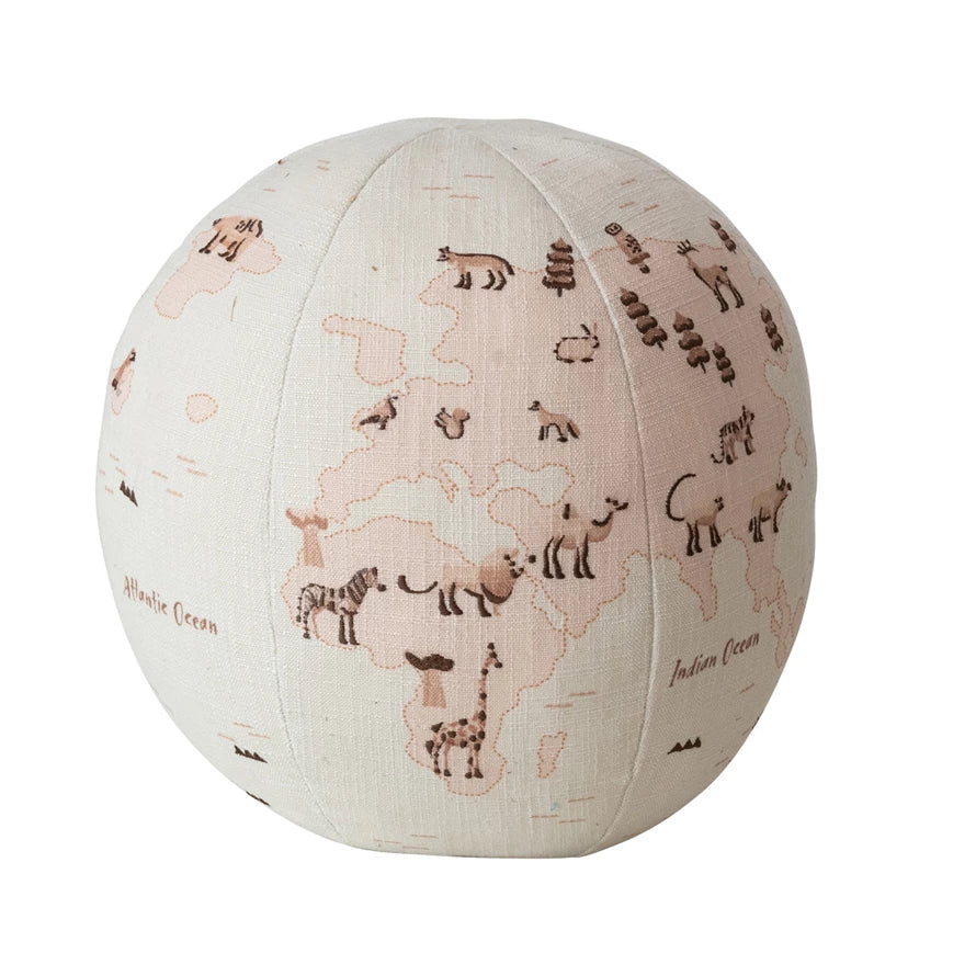 Globe Pillow w/ Animals