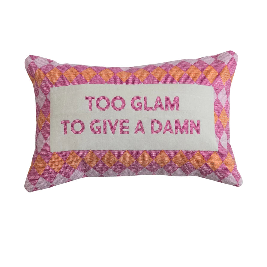 "Too Glam" Lumbar Pillow