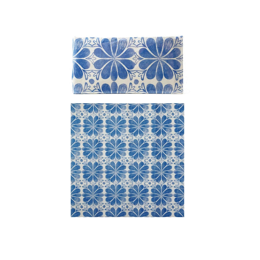 Paper Napkins/Blue Tile