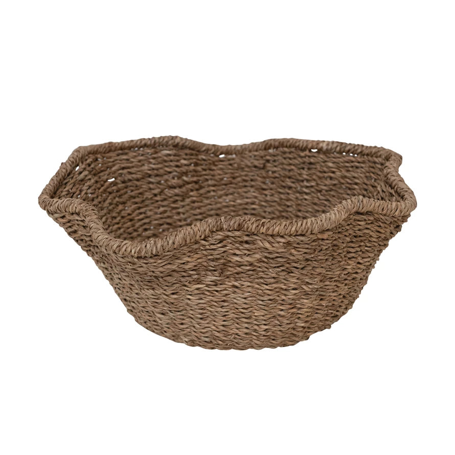 Bankuan & Rattan Ruffled Bowl