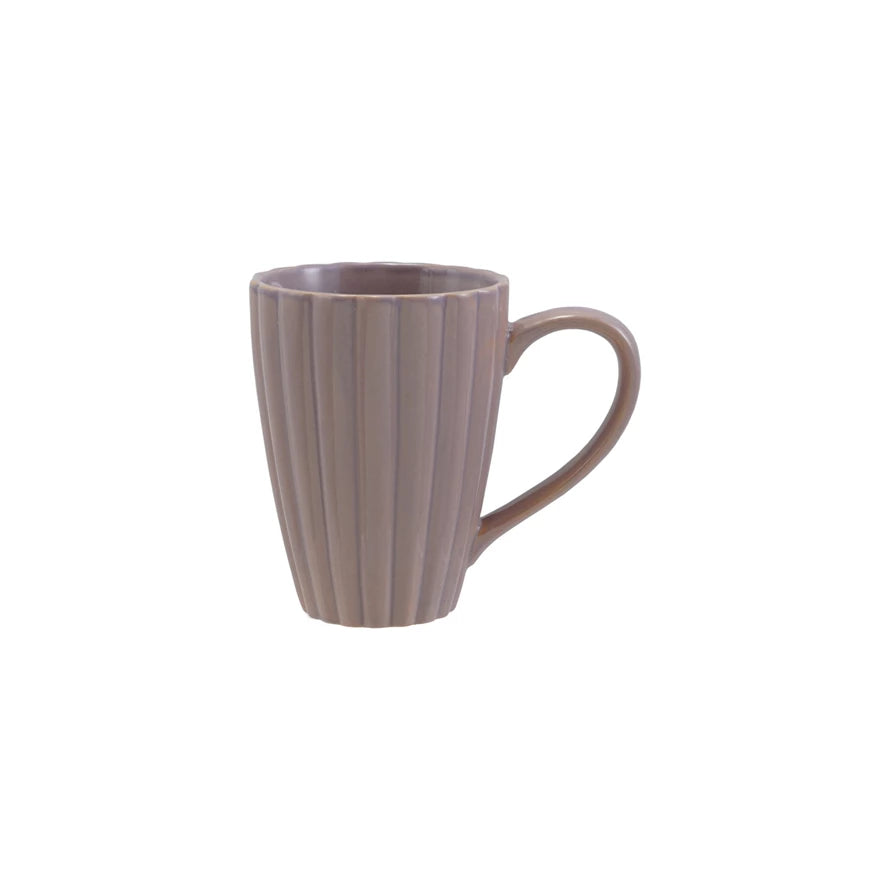 14oz Ribbed Mug, Lavendar