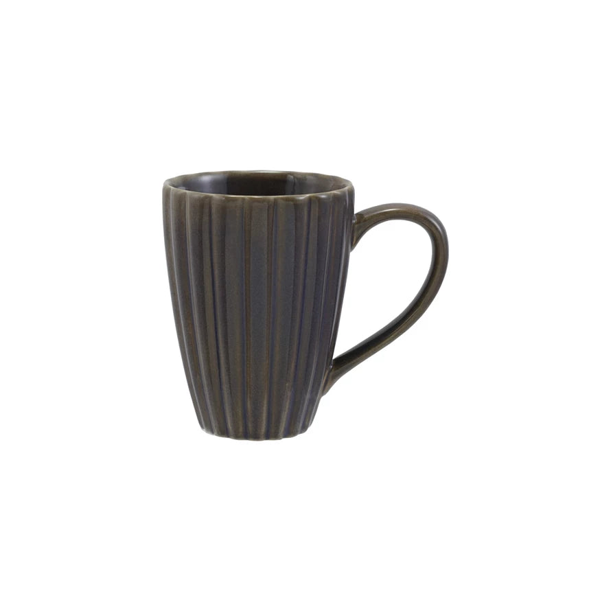 14oz Ribbed Mug, Plum