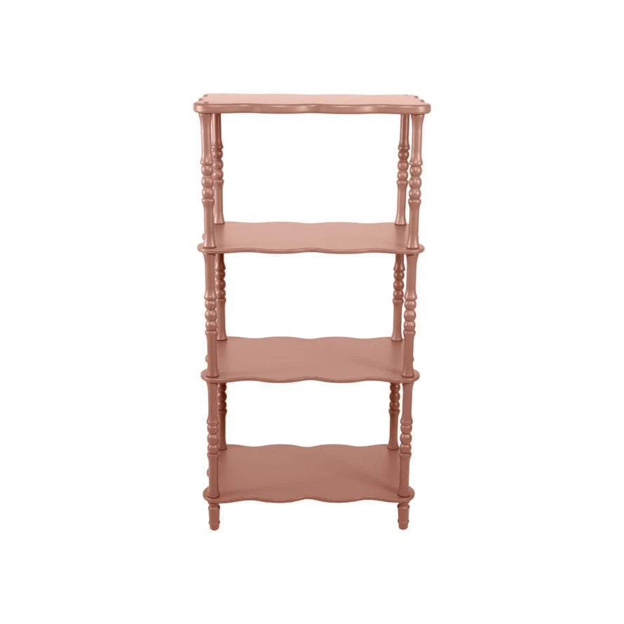 Turned Wood Shelf, 4/Clay