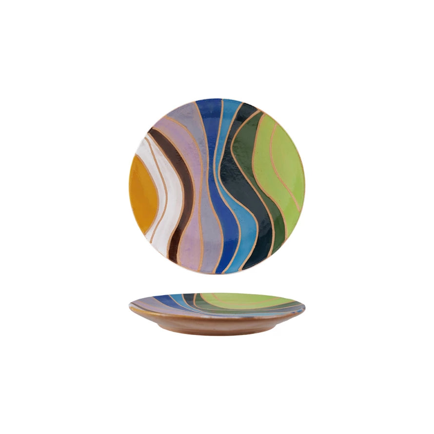 Plate, Multi/Wax Relief Design