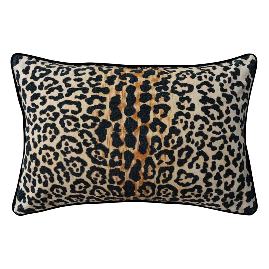 Leopard Print Lumbar Pillow