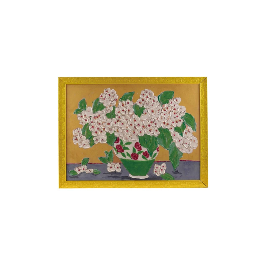 Flower Vase Art, 40x30 Framed