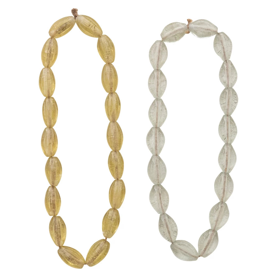 11" Glass Beads on Jute Cord