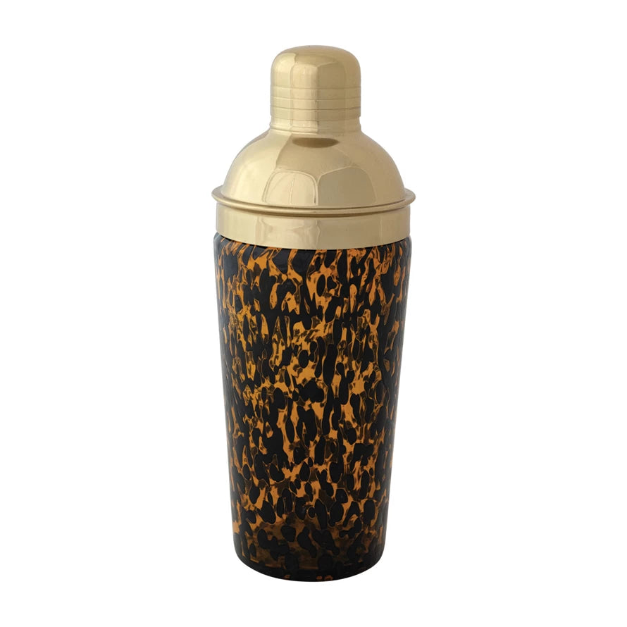 Tortoise/Gold Cocktail Shaker