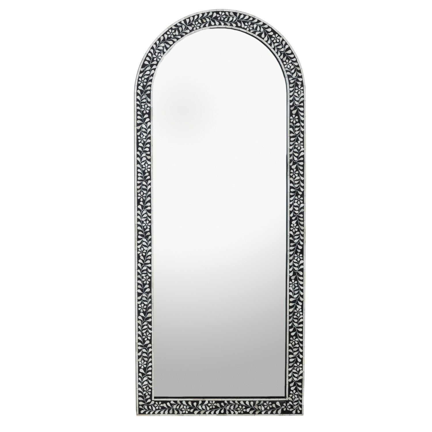 Bone Inlay Arched Mirror,28x68