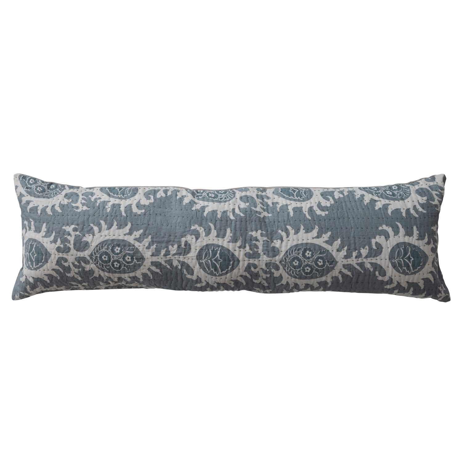 36x10 Kantha Stitch Pillow