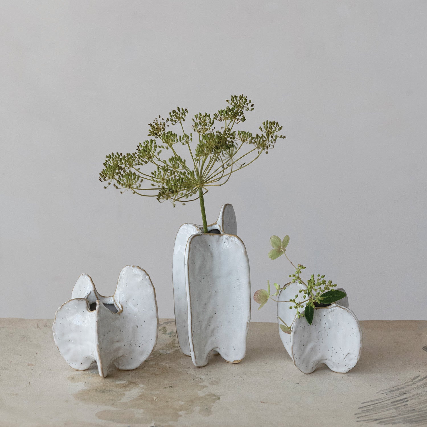Stoneware Organic Shaped Vase