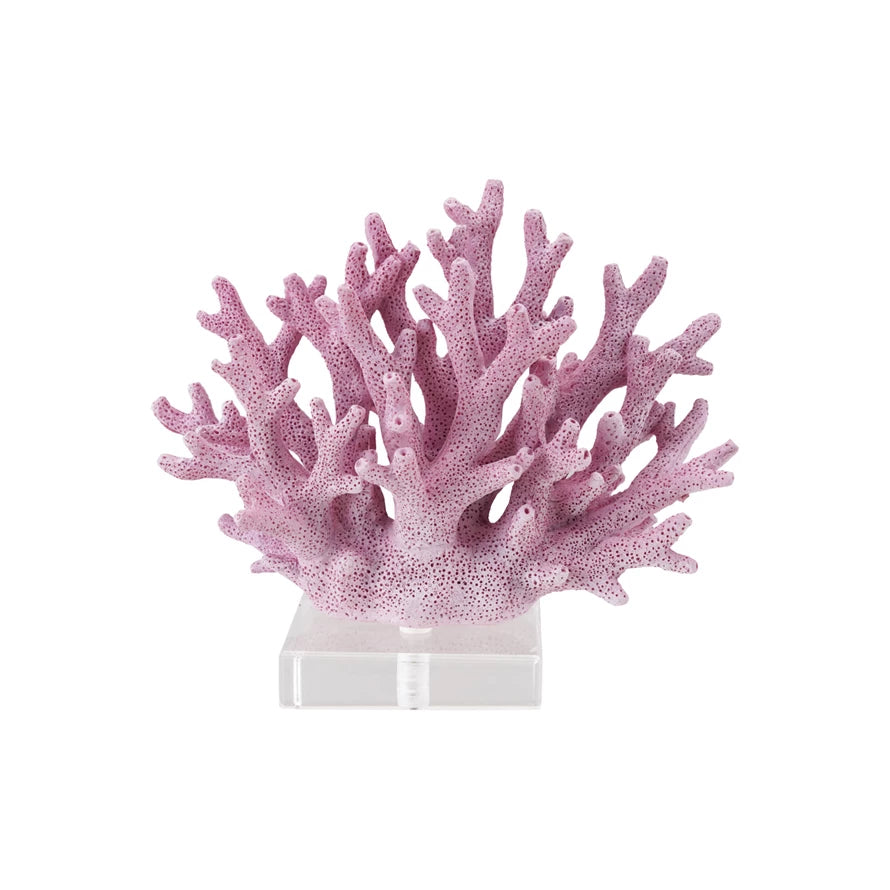 Coral w/Glass Base, Plum