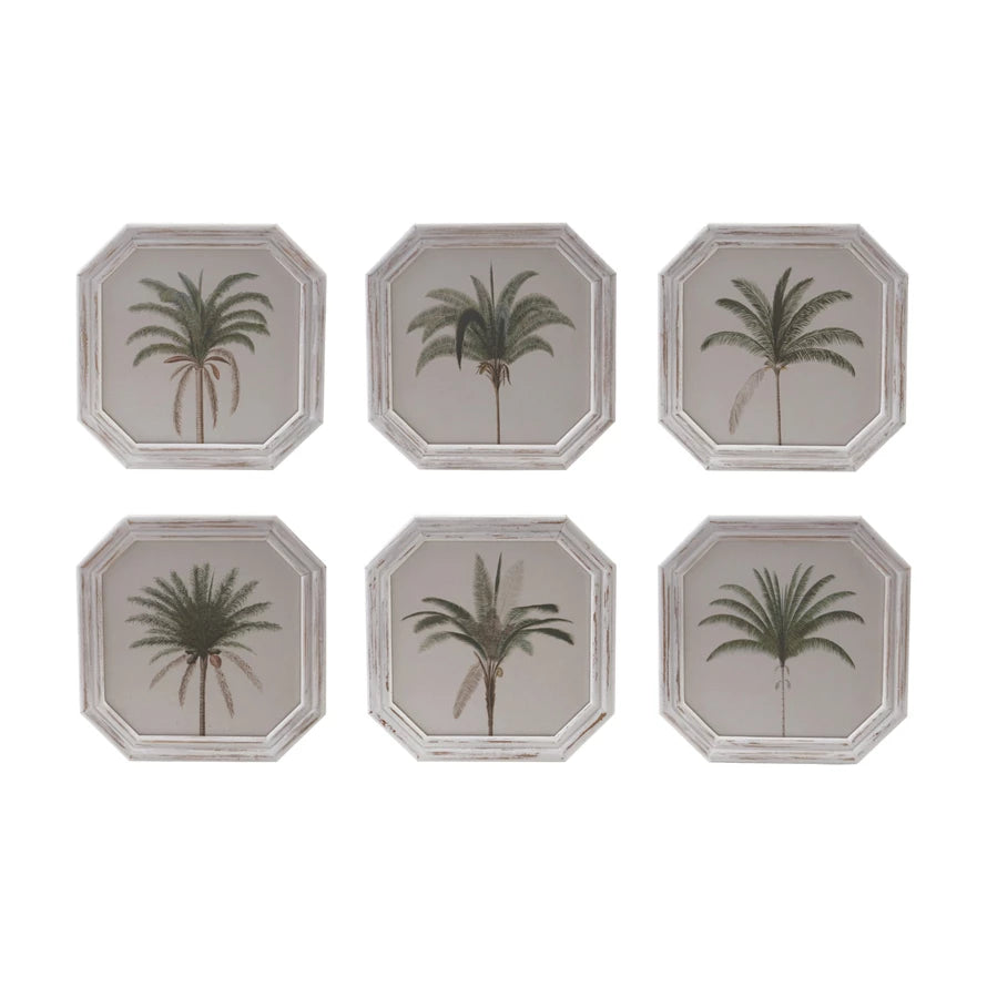Octagon Palm Tree Wall Decor