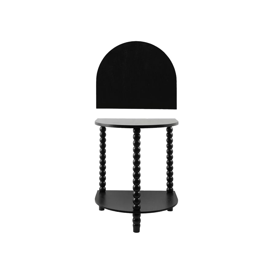 Black Demilune Table