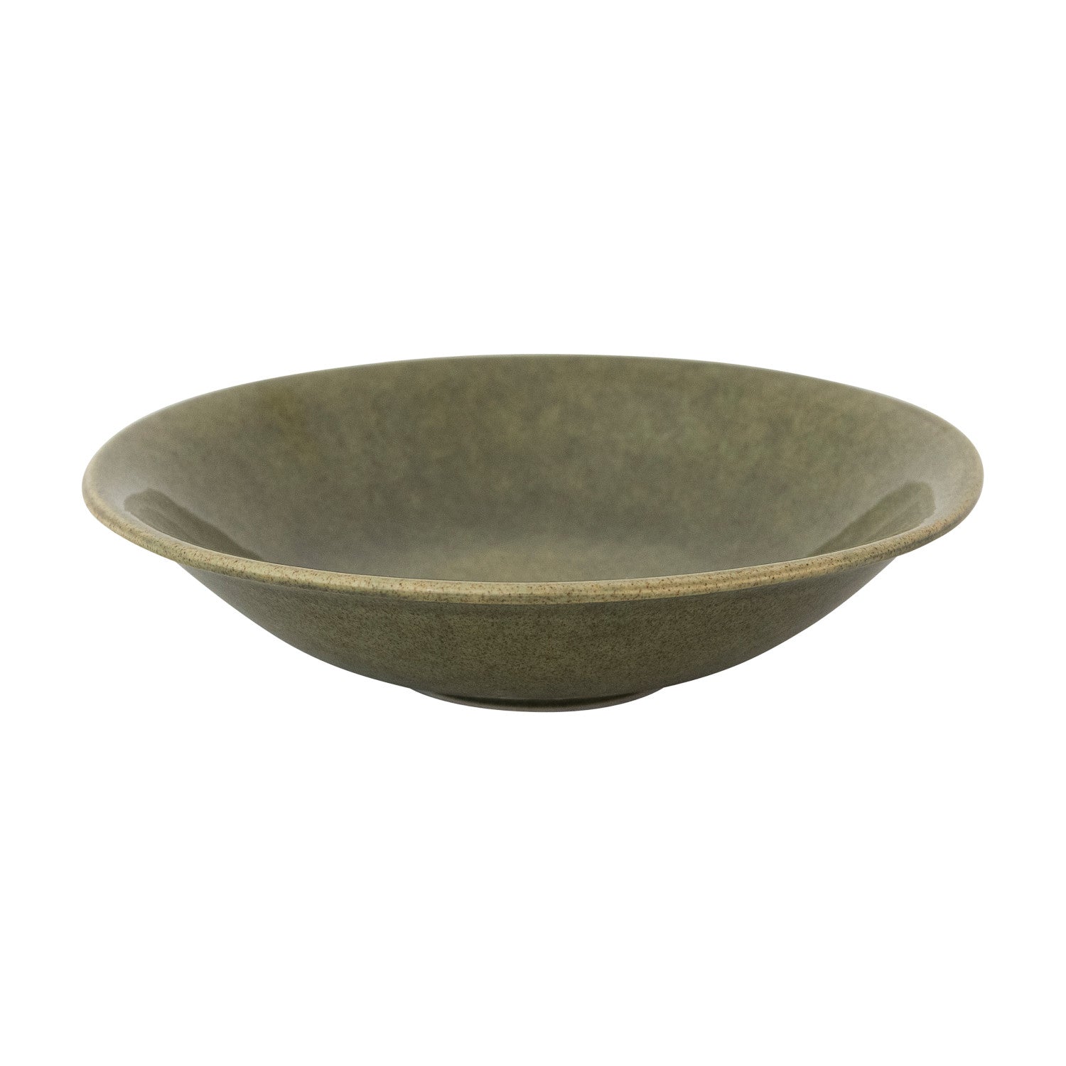 'Botanist' Low Bowl, Green