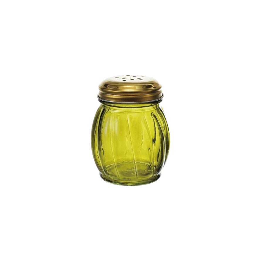 Glass Spice Shaker, Olive