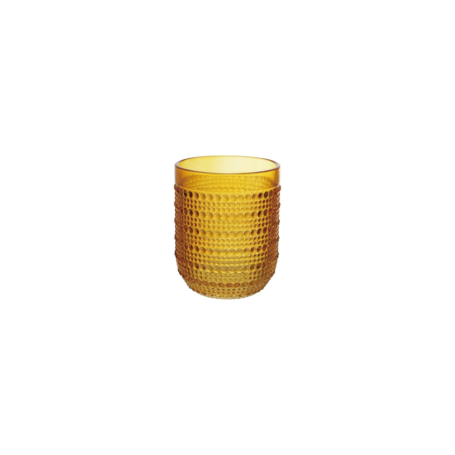 Drinking Glass, Dots/Yellow