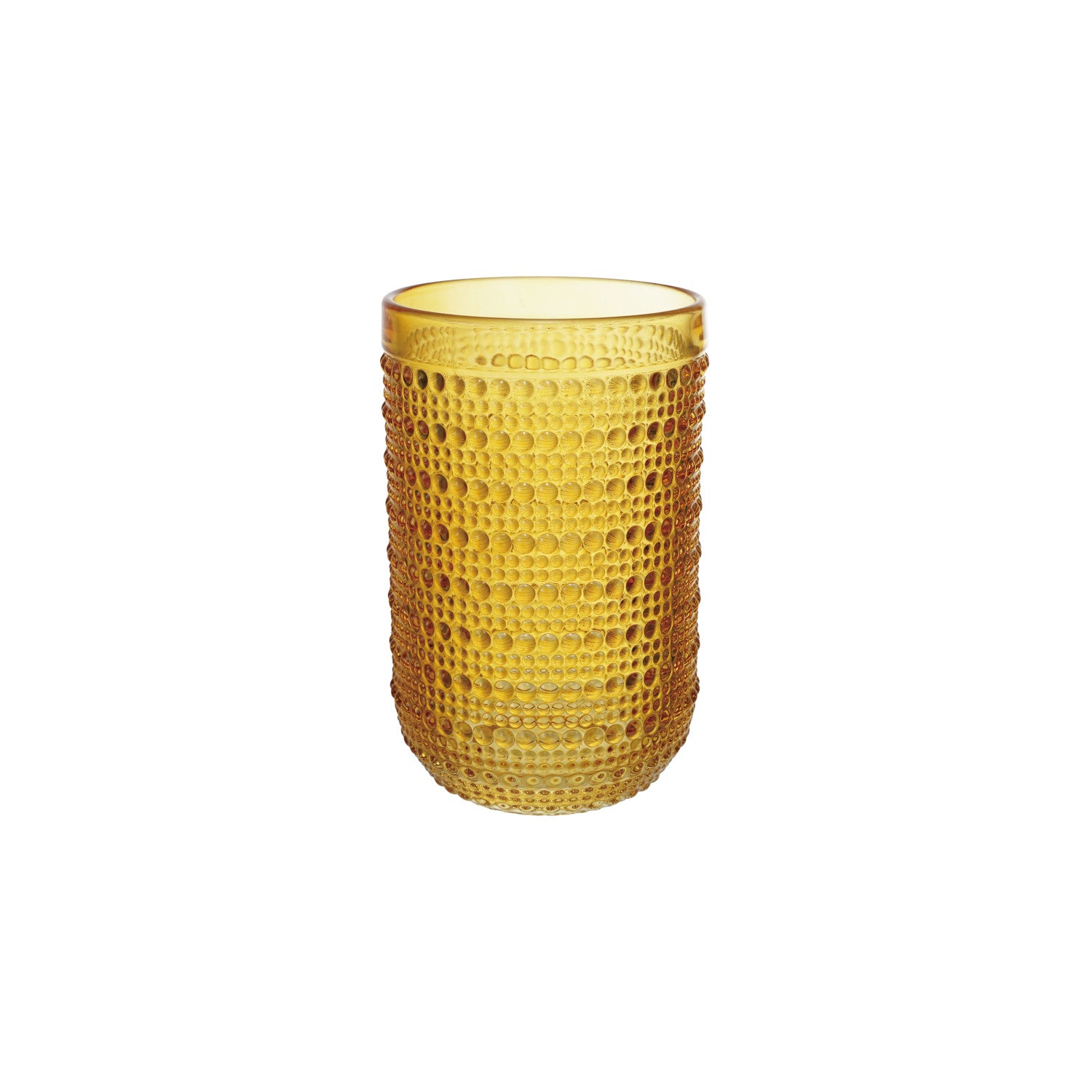Drinking Glass, Dots/Yellow