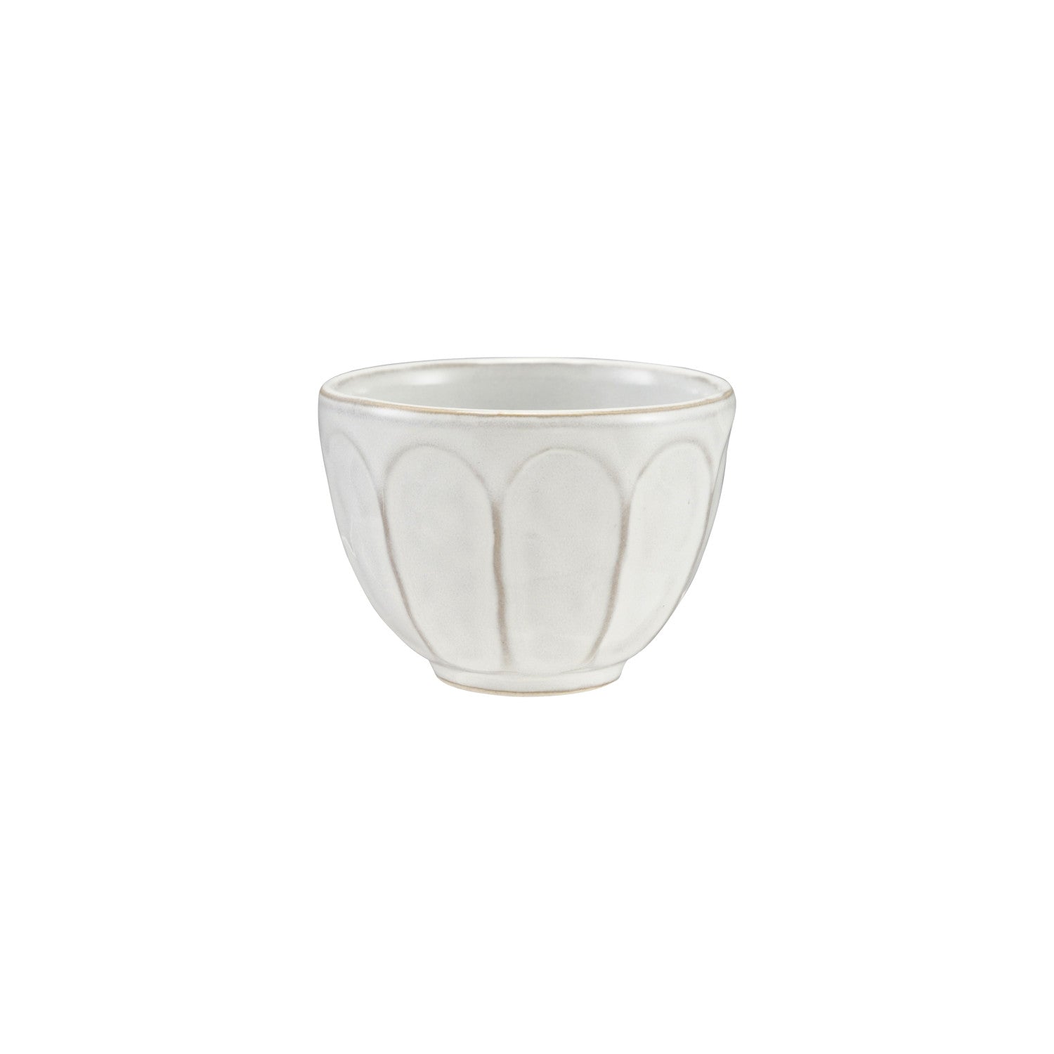 'Herbalist' Ribbed Bowl, WH/4"