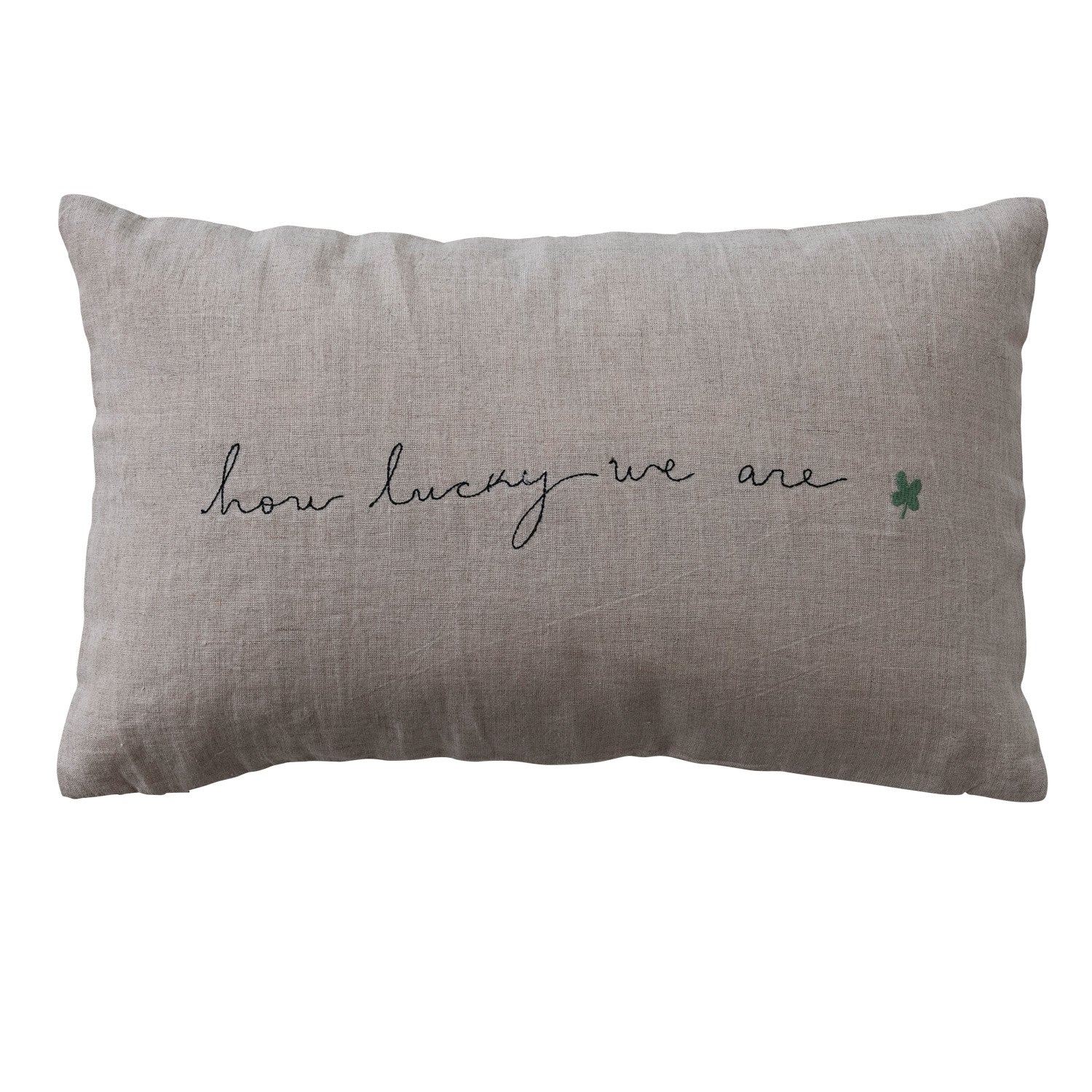 'How Lucky We Are' Pillow