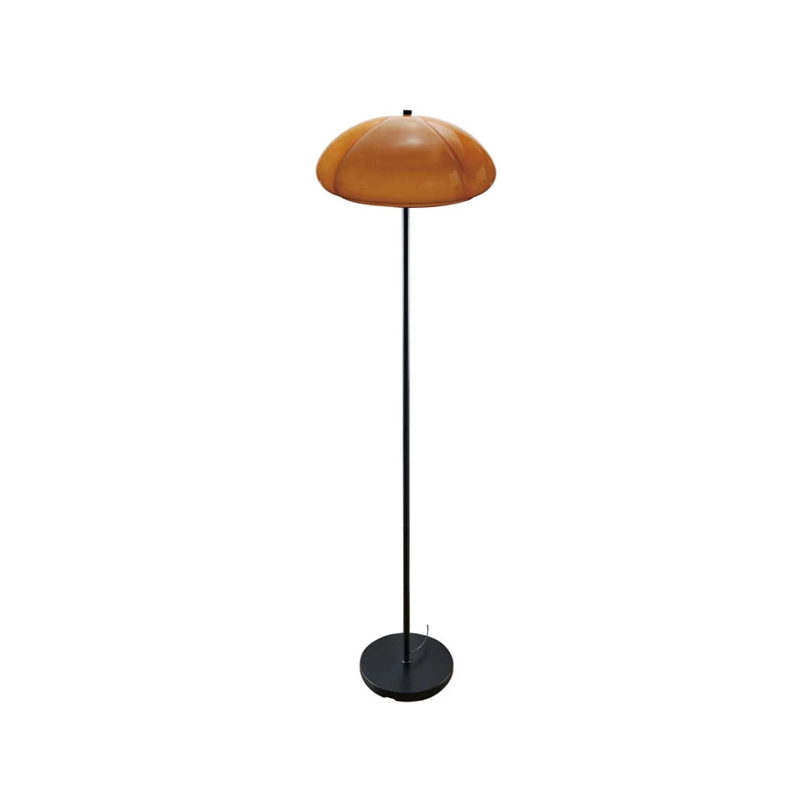 Amber Glass Shade Floor Lamp
