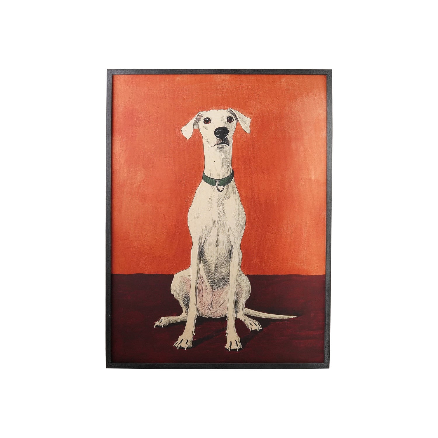 Framed Art, Dog in Collar