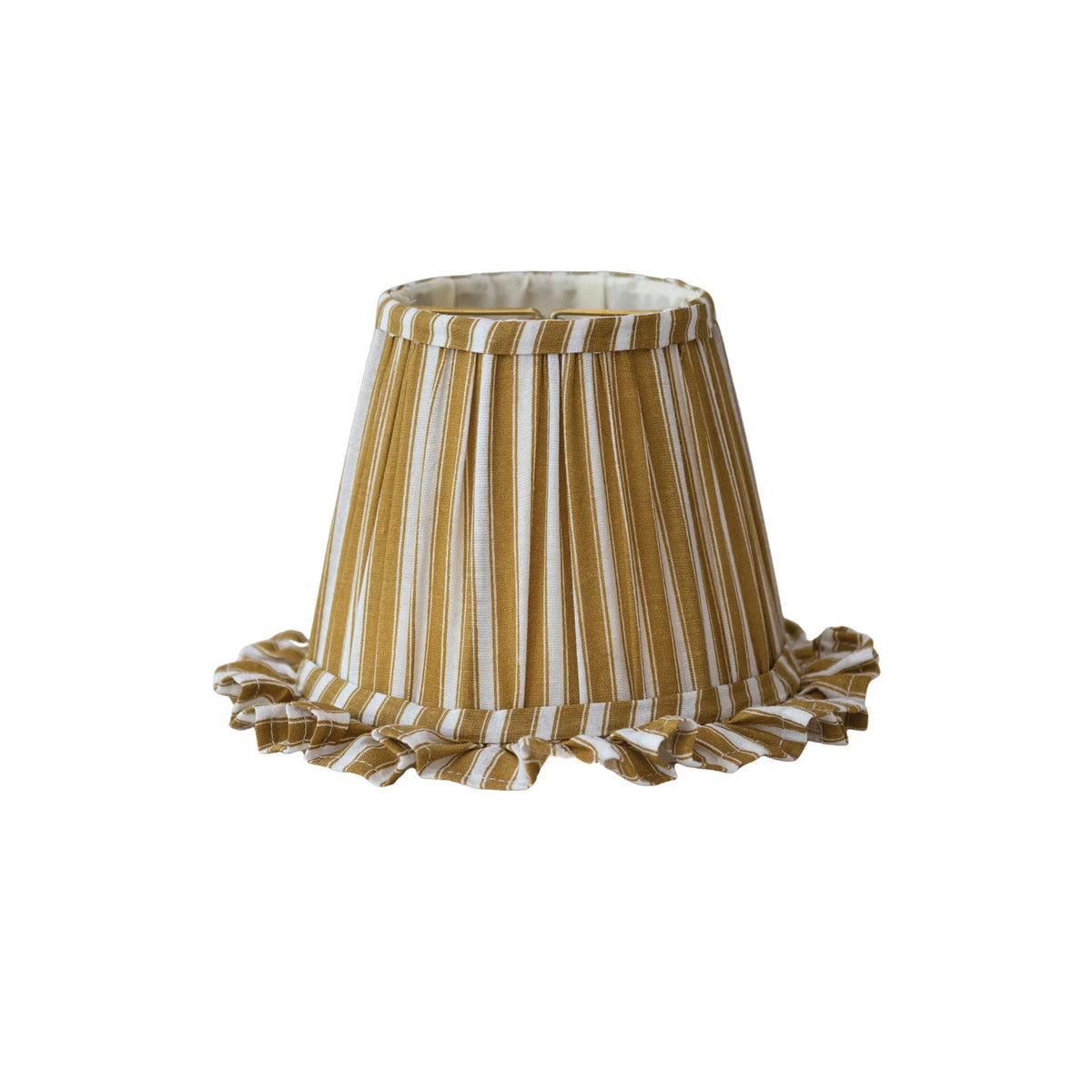 Ruffled Lamp Shade,Yell/Stripe