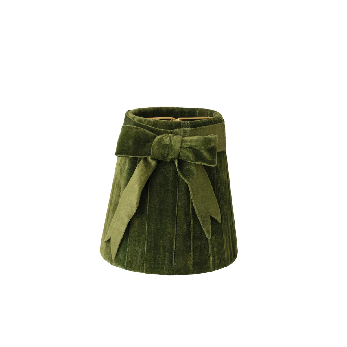 Velvet Lamp Shade, 4.8x4.8/GRN