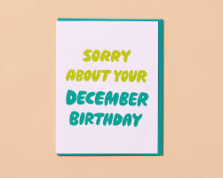December Birthday Card