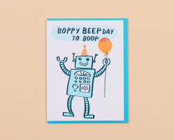 Boppy Beepday Robot Card