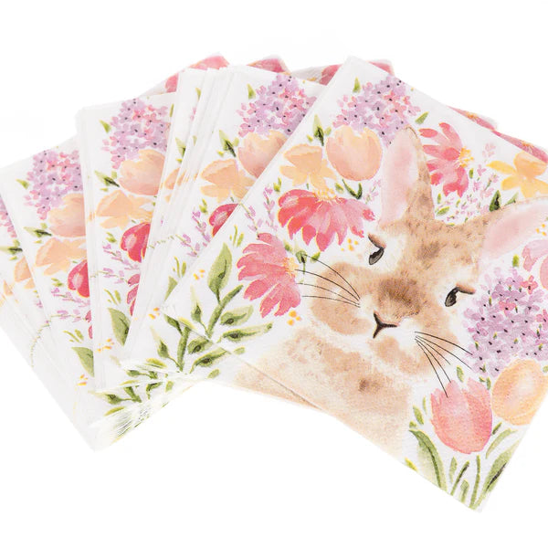 Watercolor Bunny Napkins