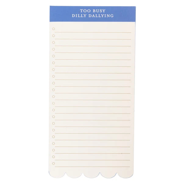 Dilly Dally Notepad, Blue