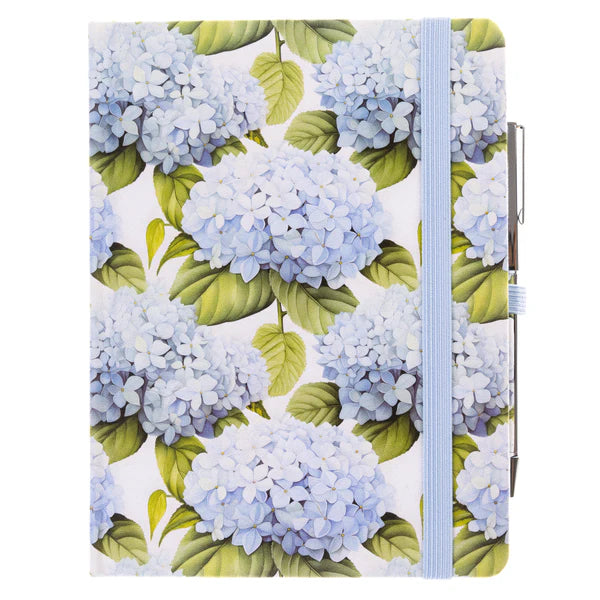 Hortensia Fabric Journal w/Pen