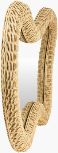 Erwynn Accent Mirror - Rattan