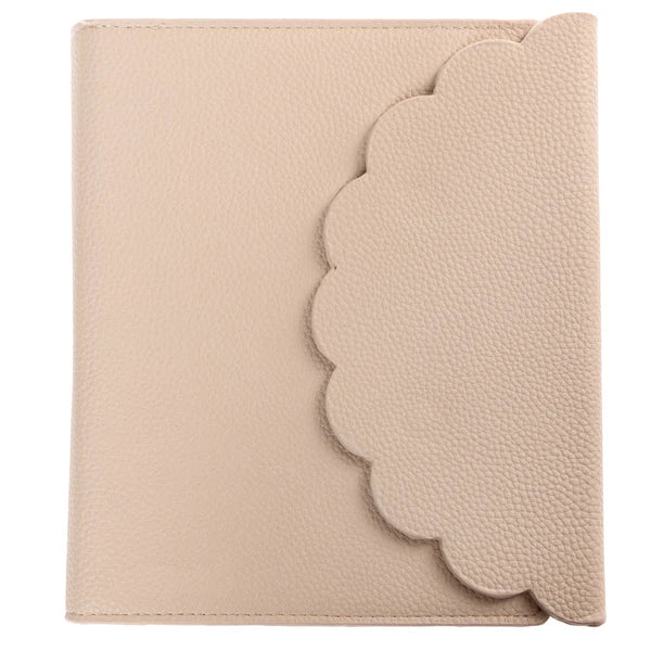 Taupe Leather Wrap Journal