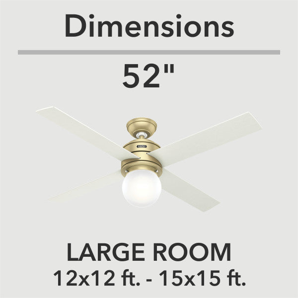 52" Hepburn Fan, Brass