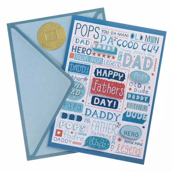 Happy Fathers Day Text Card