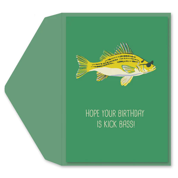 Kick Bass Birthday Card