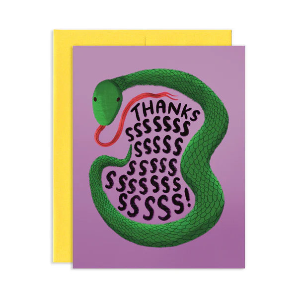 Snake Thanksss Cards, Box/10