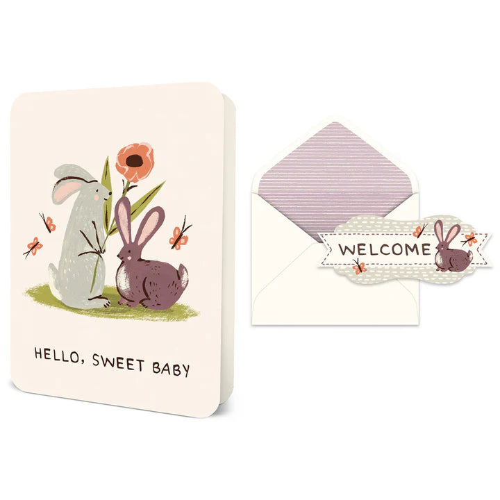 Hello, Sweet Baby Bunnies Card