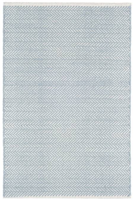 Herringbone Rug, Swedish Blue