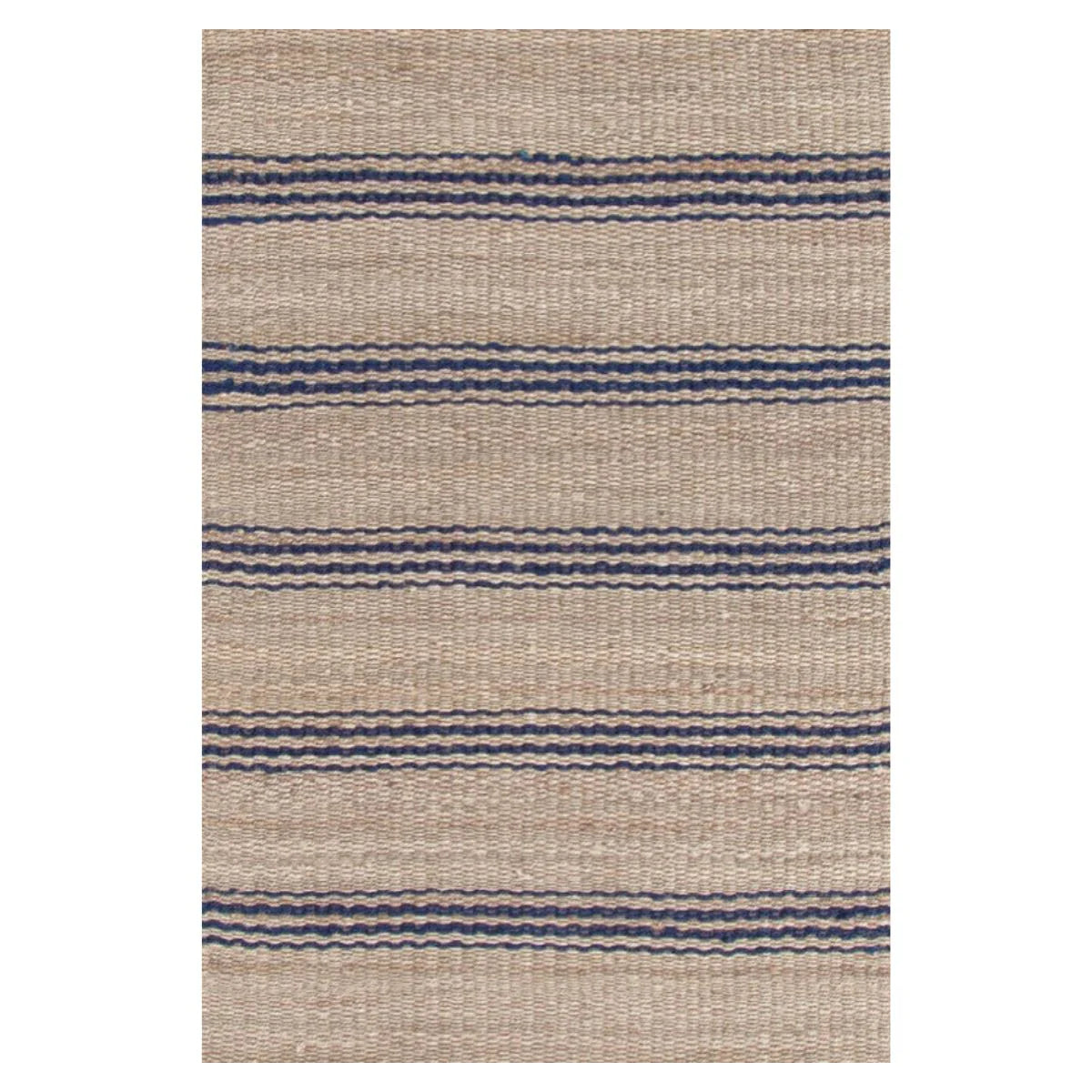 Jute Ticking Indigo Rug