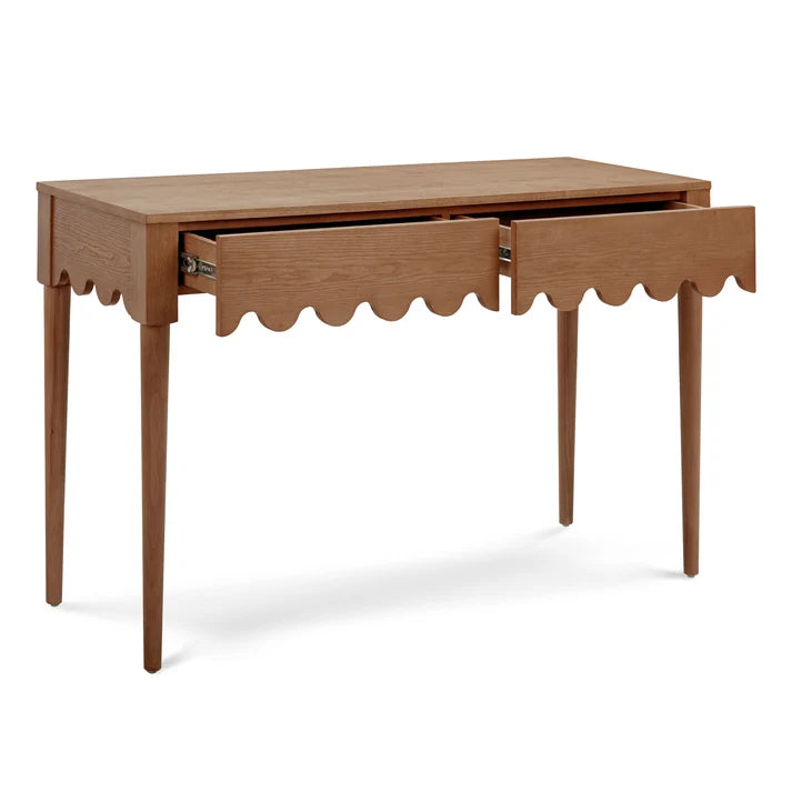 Oodle 2-Drawer Desk, Walnut