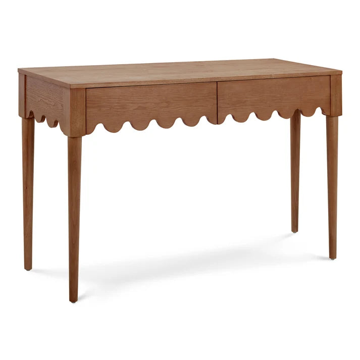 Oodle 2-Drawer Desk, Walnut