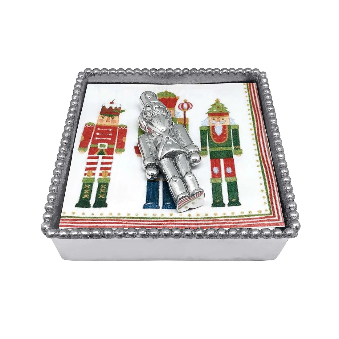 Nutcracker Beaded Napkin Box