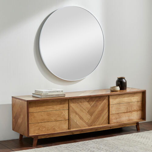 Aranya 32x32 Rnd Mirror - WHT