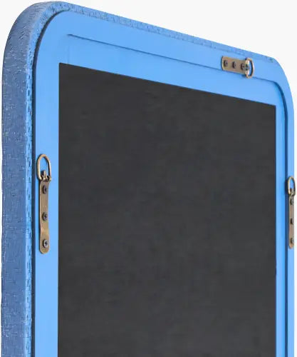 Svara Mirror, Blue/Rnd 36x26