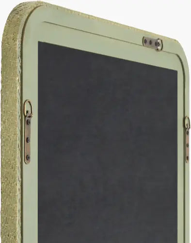 Svara Mirror, Green/Rnd 36x26
