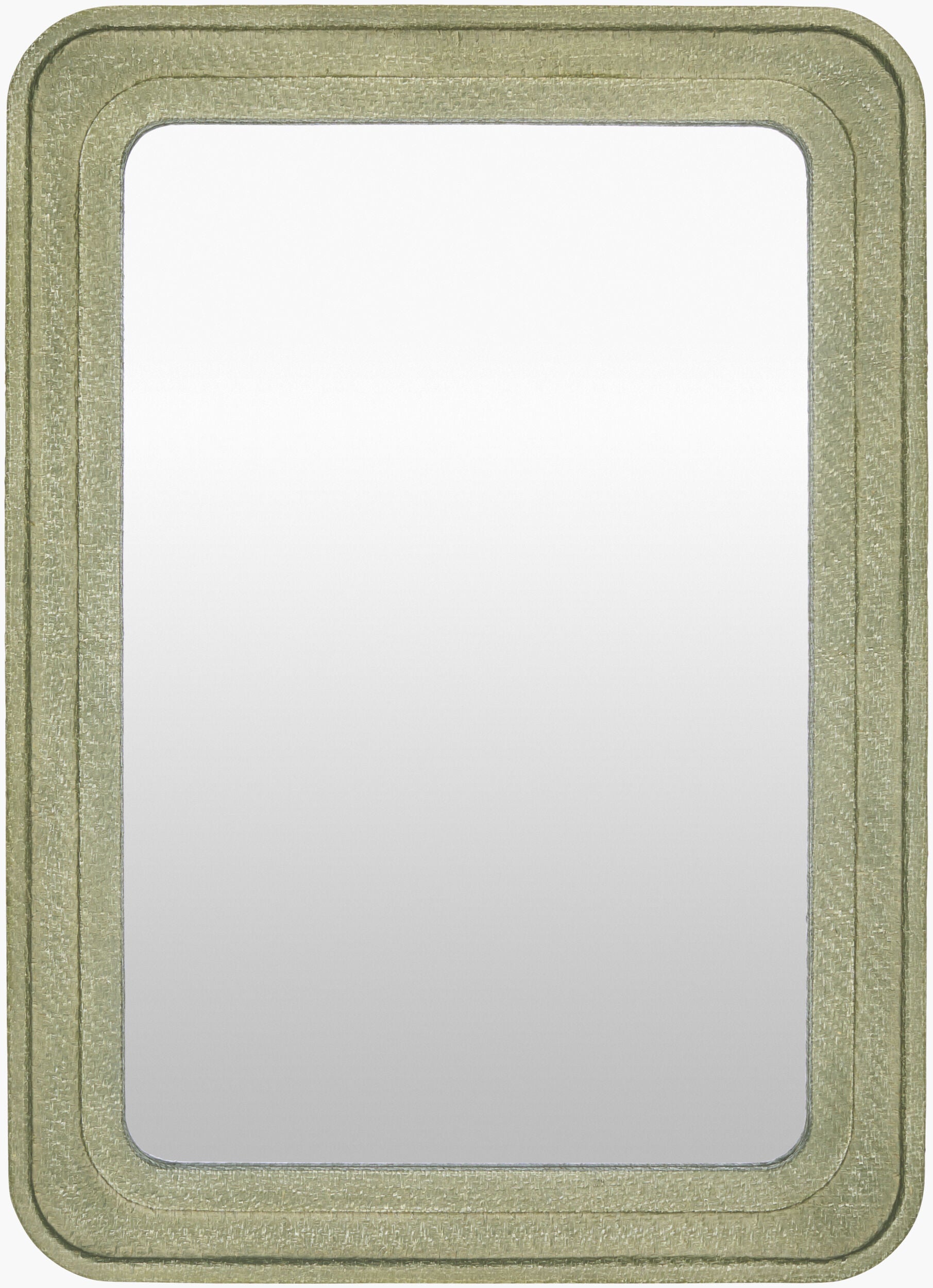 Svara Mirror, Green/Rnd 36x26